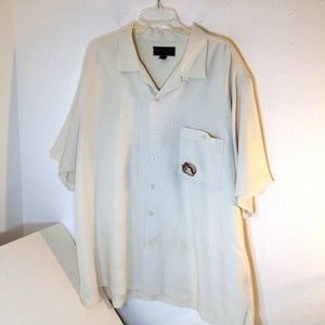 Mens Weekender Casual Lifestyle Embroidered Camp Style Size XL Key West Pocket